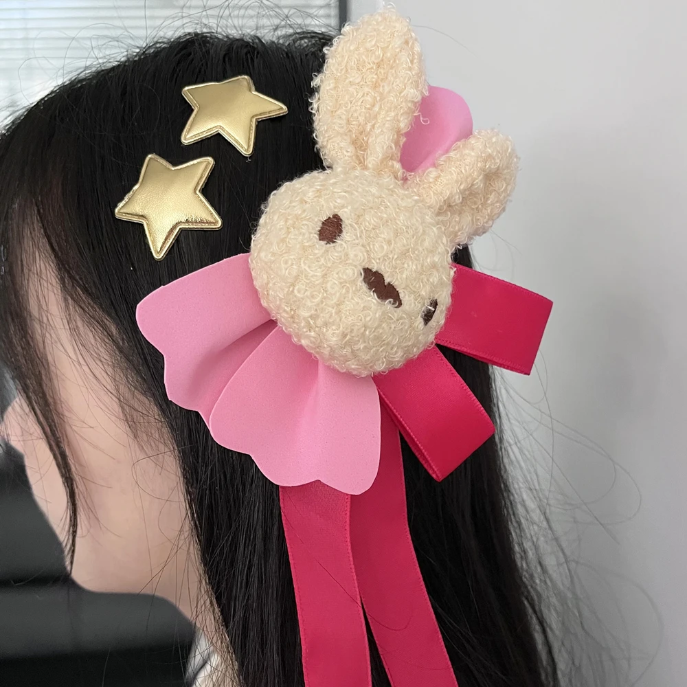 Anime OSHI NO KO Hoshino Ai Cosplay Headwear Rabbit Star Hairpin Girl Lolita Sweet Hair Clip 1 - Oshi No Ko Shop