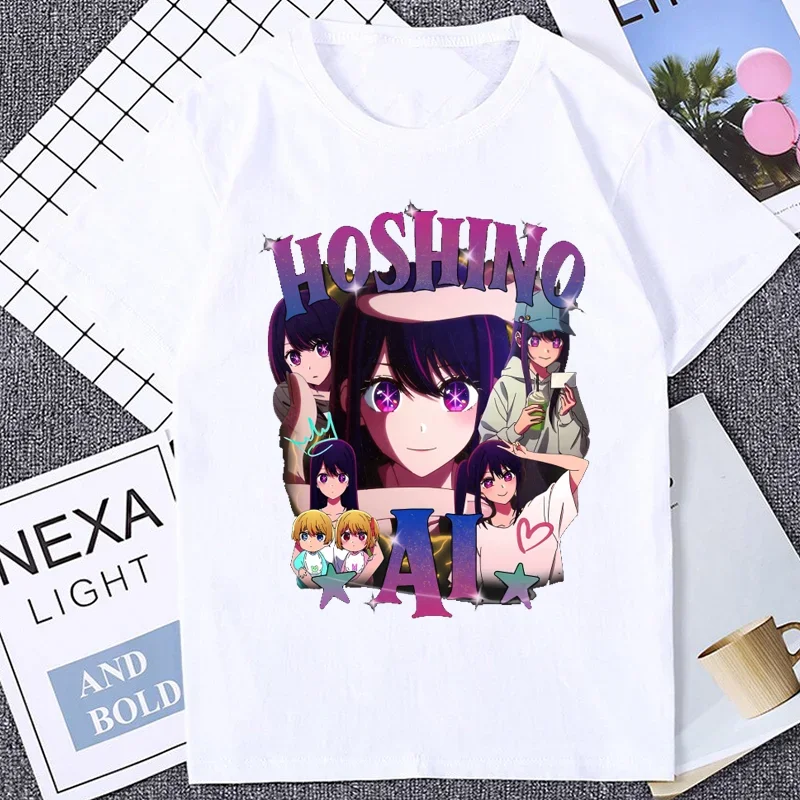 Anime Oshi No Ko Hoshino Ai T Shirt Women Acg Fans Otaku Waifu Graphic Tshirt Harajuku - Oshi No Ko Shop