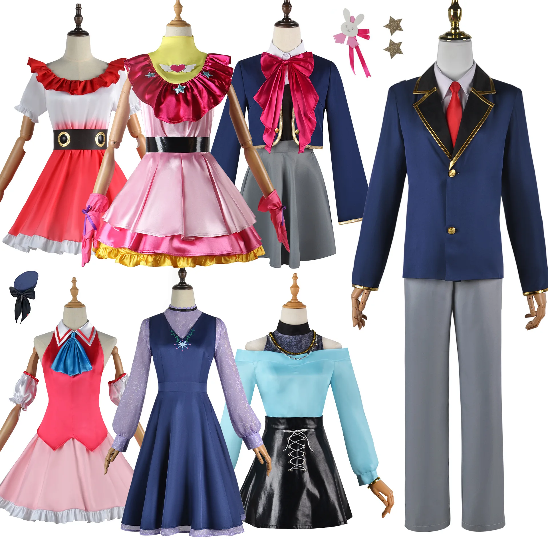 Anime Oshi no Ko Cosplay Ai Hoshino Ai Akuamarin Ruby Arima Kana Cosplay Costume Girls School 1 - Oshi No Ko Shop