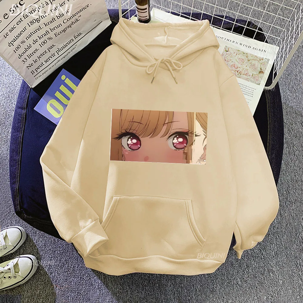 Marin Kitagawa Oshi No Ko Hoodies Women Harajuku Graphic Pullovers Unisex Winter Cartoon Aesthetic Sweatshirts Hooded - Oshi No Ko Shop