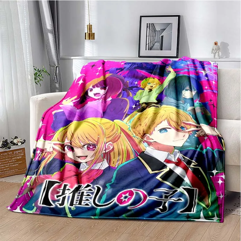Oshi No Ko Anime Throw Blanket Kawaii Girls Hoshino Soft Flannel Warm Blanket for Bed Sofa 14 - Oshi No Ko Shop
