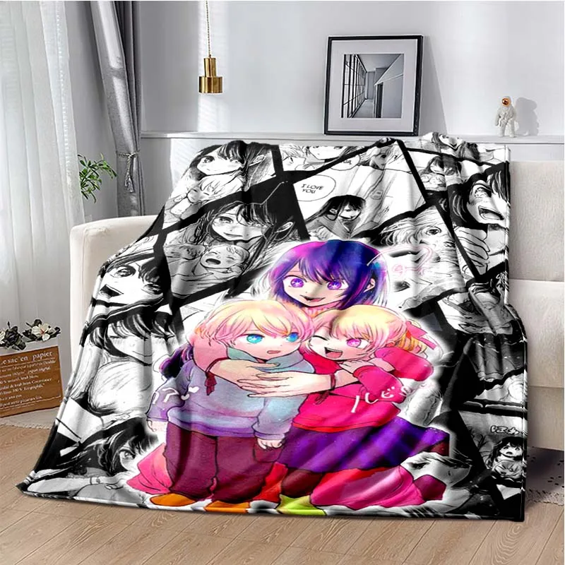 Oshi No Ko Anime Throw Blanket Kawaii Girls Hoshino Soft Flannel Warm Blanket for Bed Sofa 16 - Oshi No Ko Shop