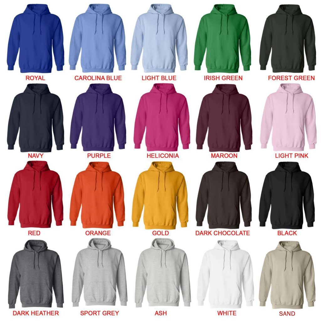 hoodie color chart 1 - Oshi No Ko Shop