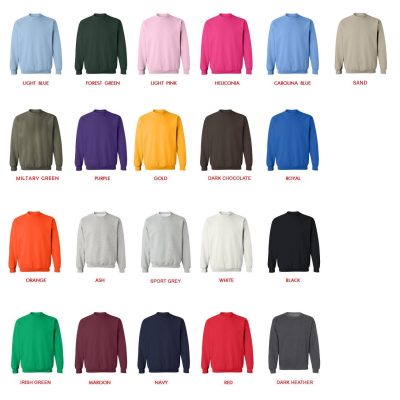 sweatshirt color chart 1 - Oshi No Ko Shop