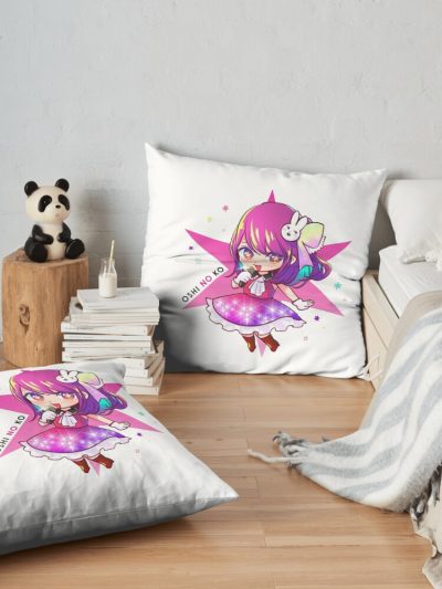 Ai Hoshino Oshi No Ko Throw Pillow Official Oshi No Ko Merch