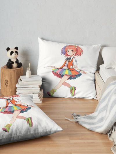 Oshi No Ko Girl Throw Pillow Official Oshi No Ko Merch