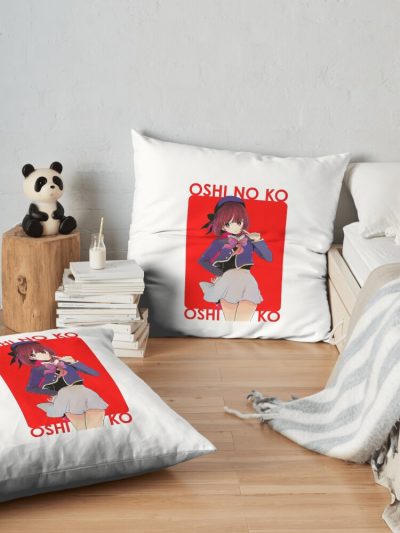 Oshi No Ko Oshi No Ko Oshi No Ko Oshi No Ko Oshi No Ko Oshi No Ko Oshi No Ko Oshi No Ko Oshi No Ko Oshi No Ko Throw Pillow Official Oshi No Ko Merch