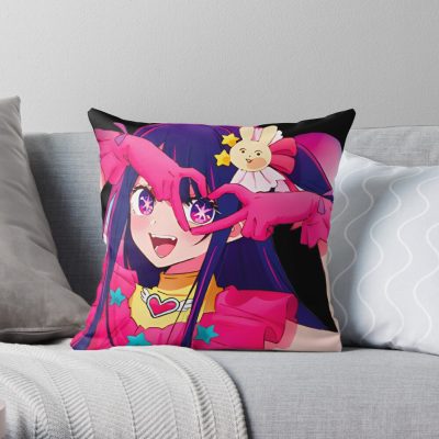 Ai Hoshino - Oshi No Ko Throw Pillow Official Oshi No Ko Merch