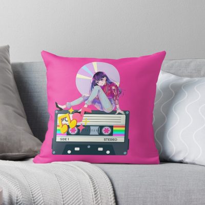 Oshi No Ko Ai Hoshino Throw Pillow Official Oshi No Ko Merch