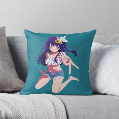 Ai Hoshino - Oshi No Ko Throw Pillow Official Oshi No Ko Merch