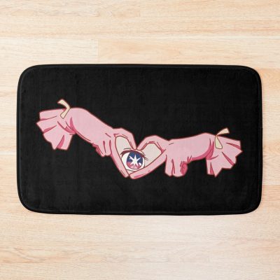 Oshi No Ko Ai Hoshino Hand Poses That Form A Heart While Performing On Stage Bath Mat Official Oshi No Ko Merch