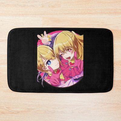 Aqua And Ruby - Oshi No Ko Bath Mat Official Oshi No Ko Merch