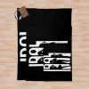 Oshi No Ko Idol Anime Characters Cool Typography Design - Black Throw Blanket Official Oshi No Ko Merch