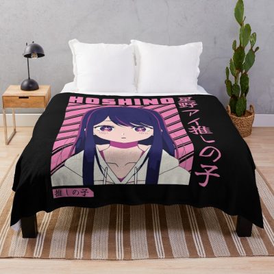 Ai Hoshino - Oshi No Ko Kawaii Throw Blanket Official Oshi No Ko Merch