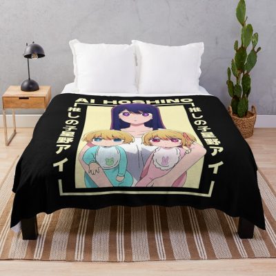 Ai Hoshino - Oshi No Ko Kawaii Throw Blanket Official Oshi No Ko Merch