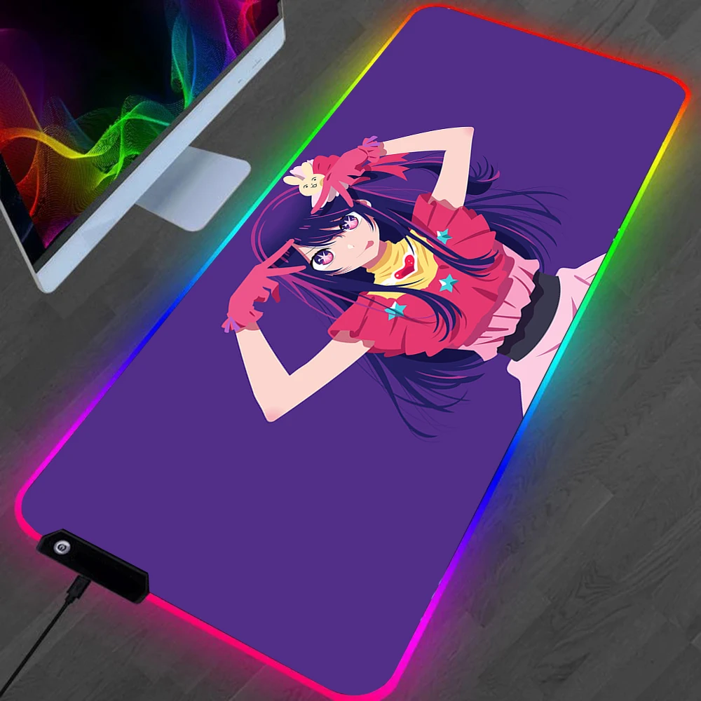 Oshi No Ko Best-loved LED Gaming Mousepad